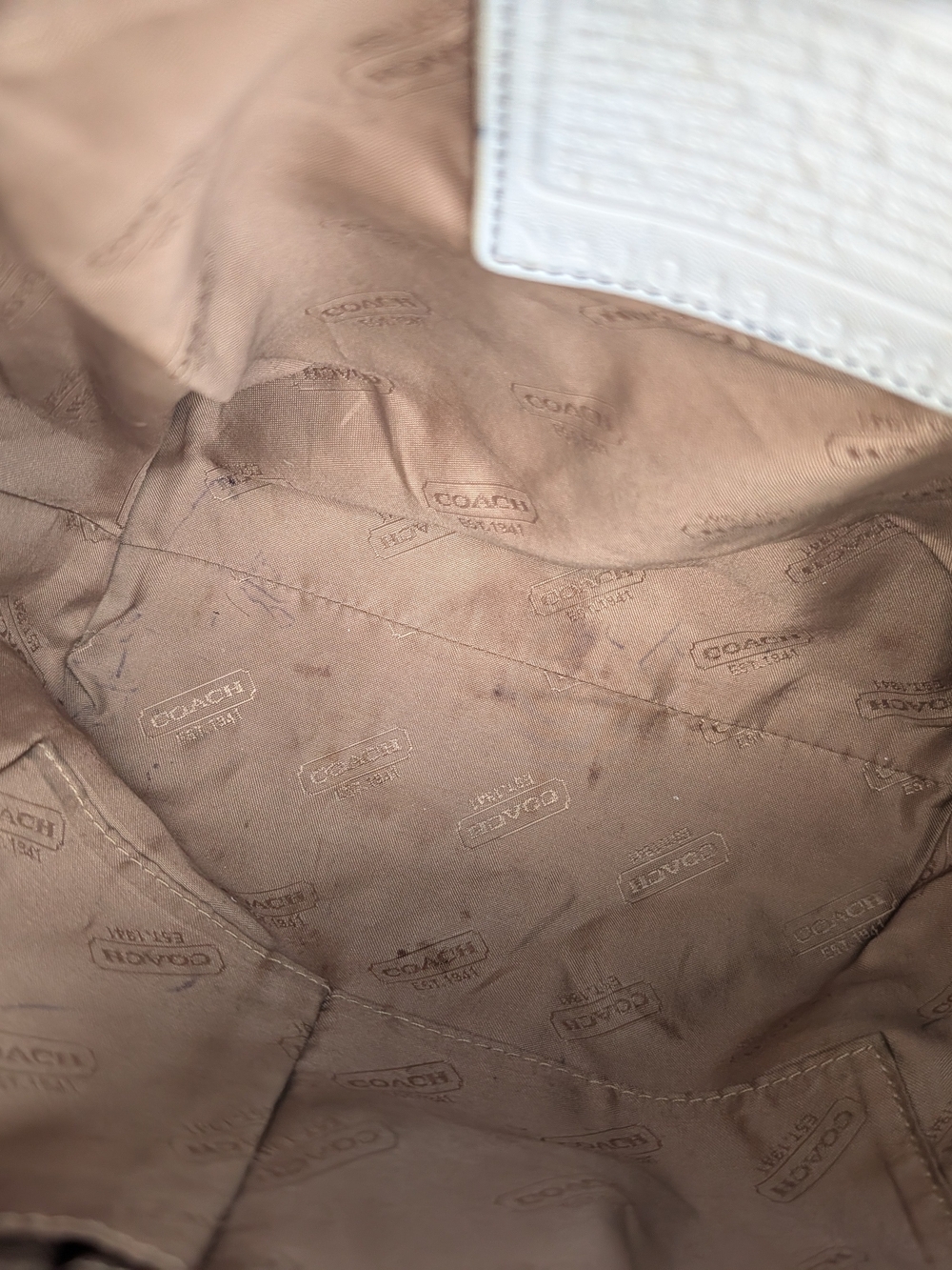 Vintage Coach Leather Drawstring Backpack - Picture 5 of 8